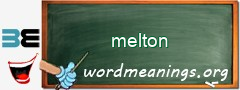 WordMeaning blackboard for melton